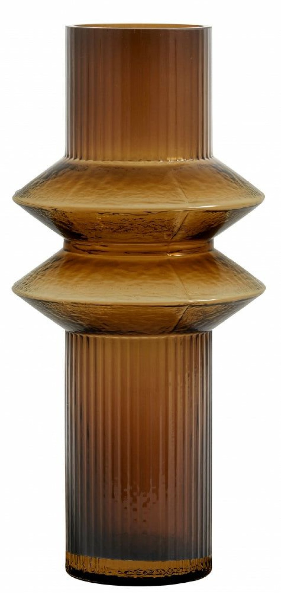 * Vases | Promotion Rilla Medium Amber Glass Vase