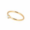 * Jewellery | Premium Medium Goldplated Rhinestone Ring