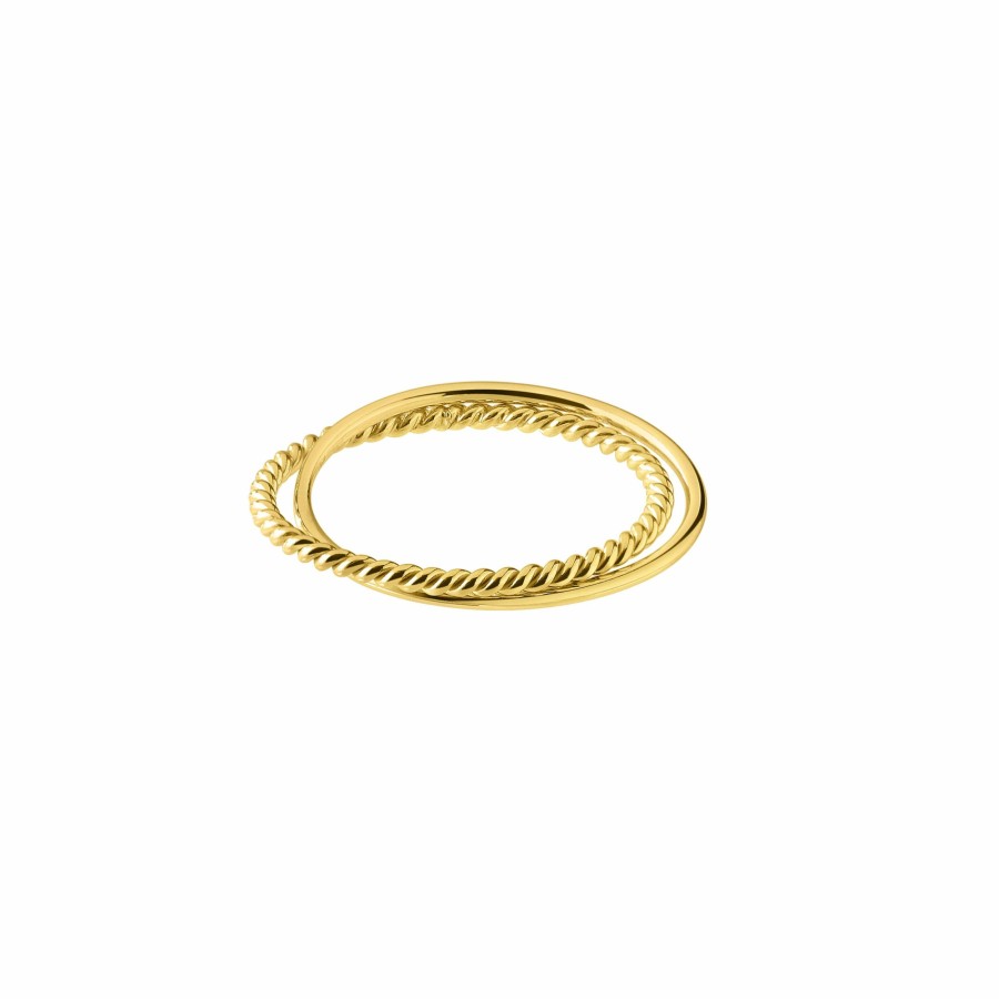 * Jewellery | New Threads Gold Plated Mix Double Ring