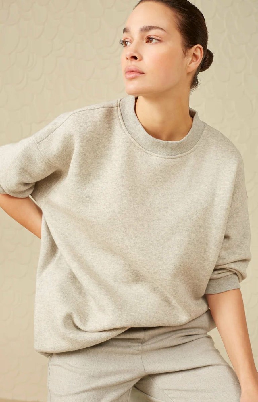 * Jumpers & Cardigans | Latest Fashion Mid Grey Melange Oversized Jumper