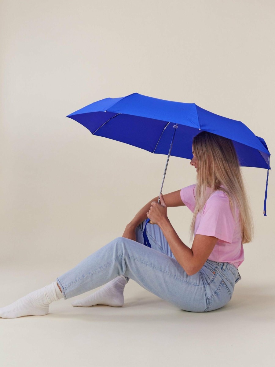 * Accessories | Quick Delivery Royal Blue Compact Eco-Friendly Wind Resistant Umbrella