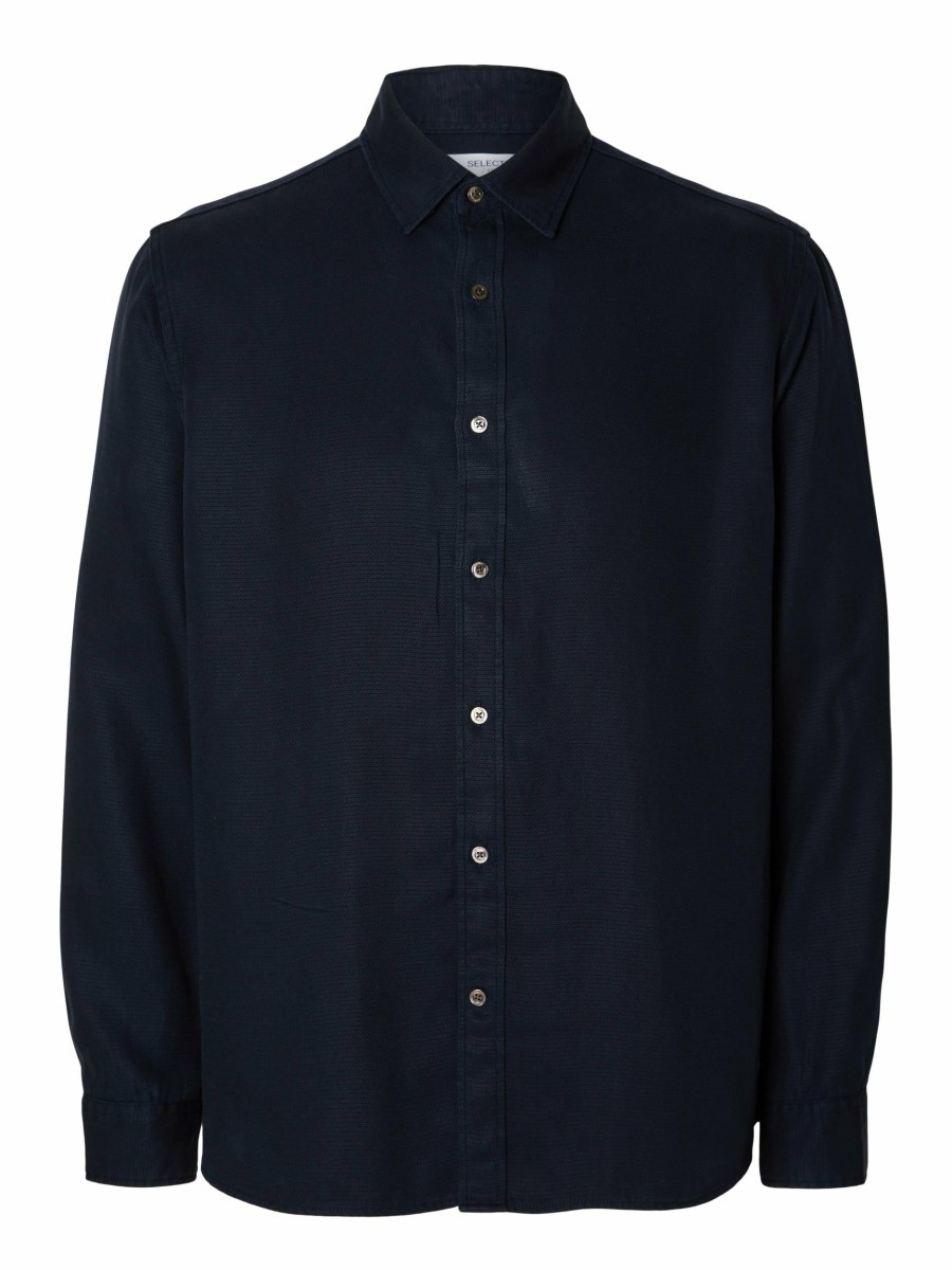 * Gents | Shop Slhregowen-Jobo Sky Captain Tencel Shirt