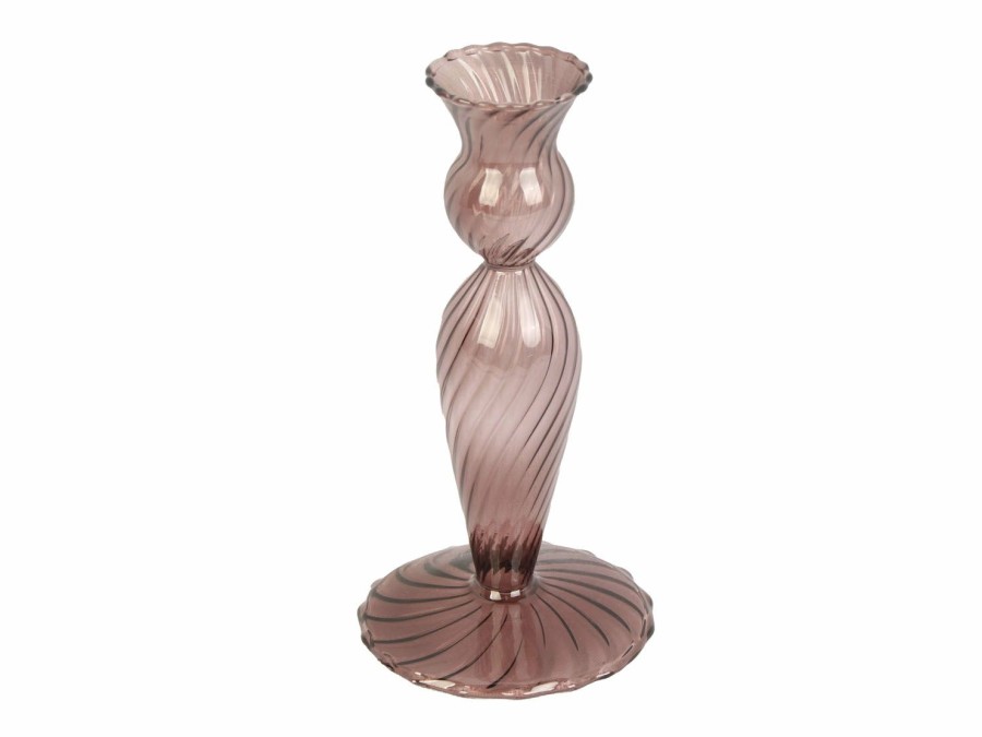 * Candle Holder | Shop Chocolate Brown Swirl Candle Holder