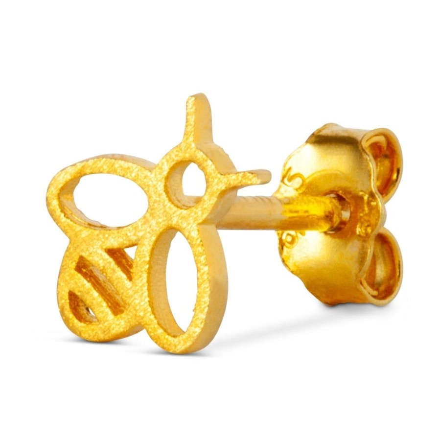 * Jewellery | Outlet Sale Gold Plated Bzzzz Ear Stud