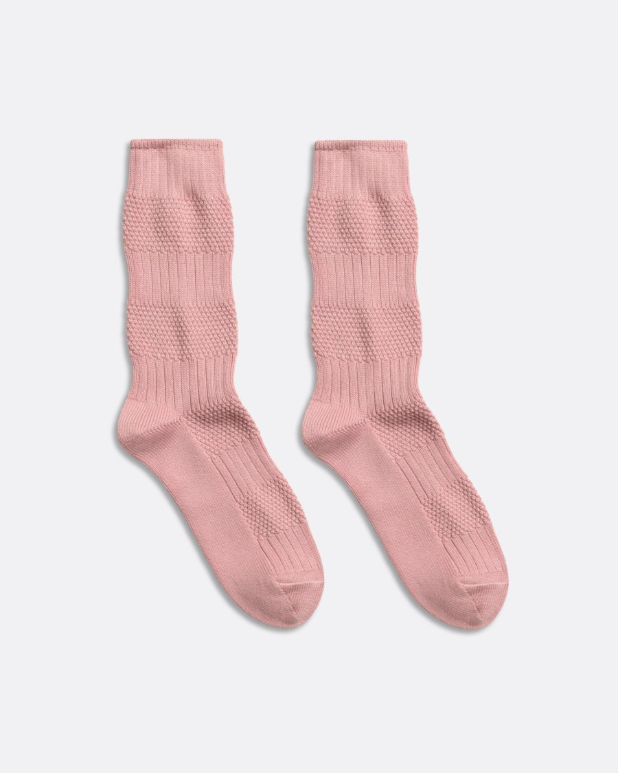 * Gents | Best Sellers Deauville Mauve Textured Stripe Socks