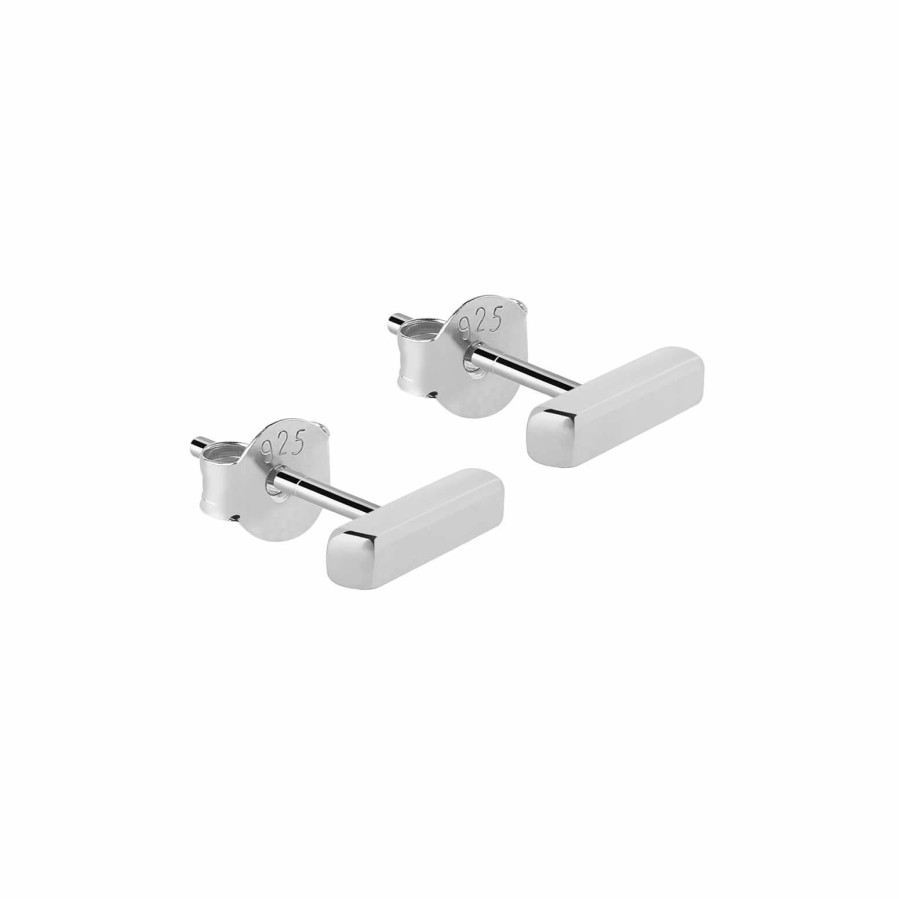 * Jewellery | Discount Store Silver Bar Stud Earrings