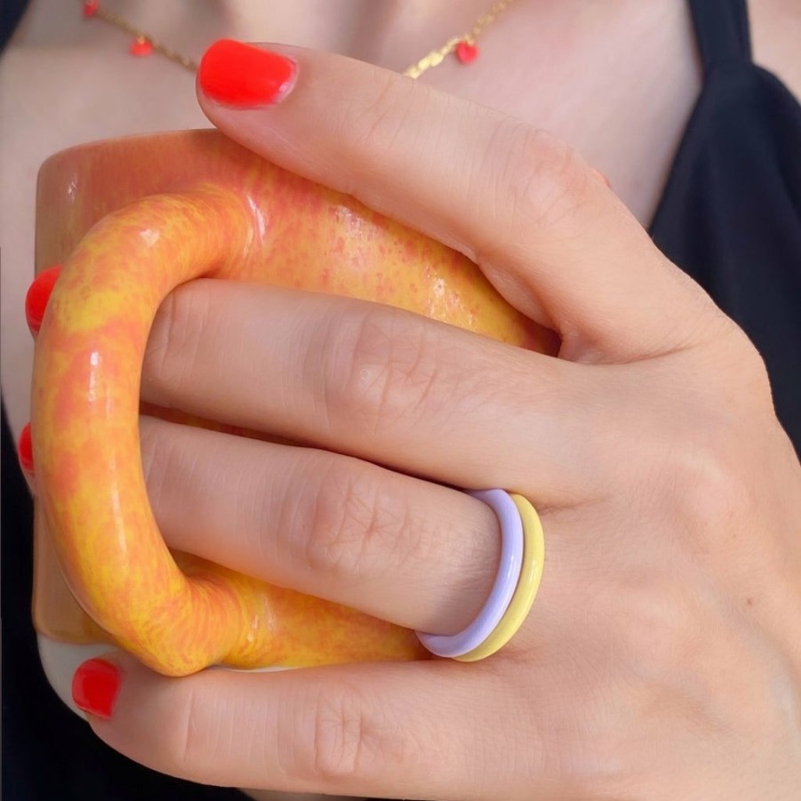 * Jewellery | Original Yellow Enamel Ring