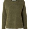 * Jumpers & Cardigans | Discount Store Slflulu Dusky Green Knit O-Neck Jumper