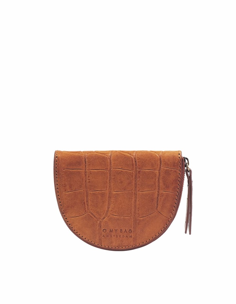 * Accessories | Promotions Laura Cognac Croco Classic Leather Purse