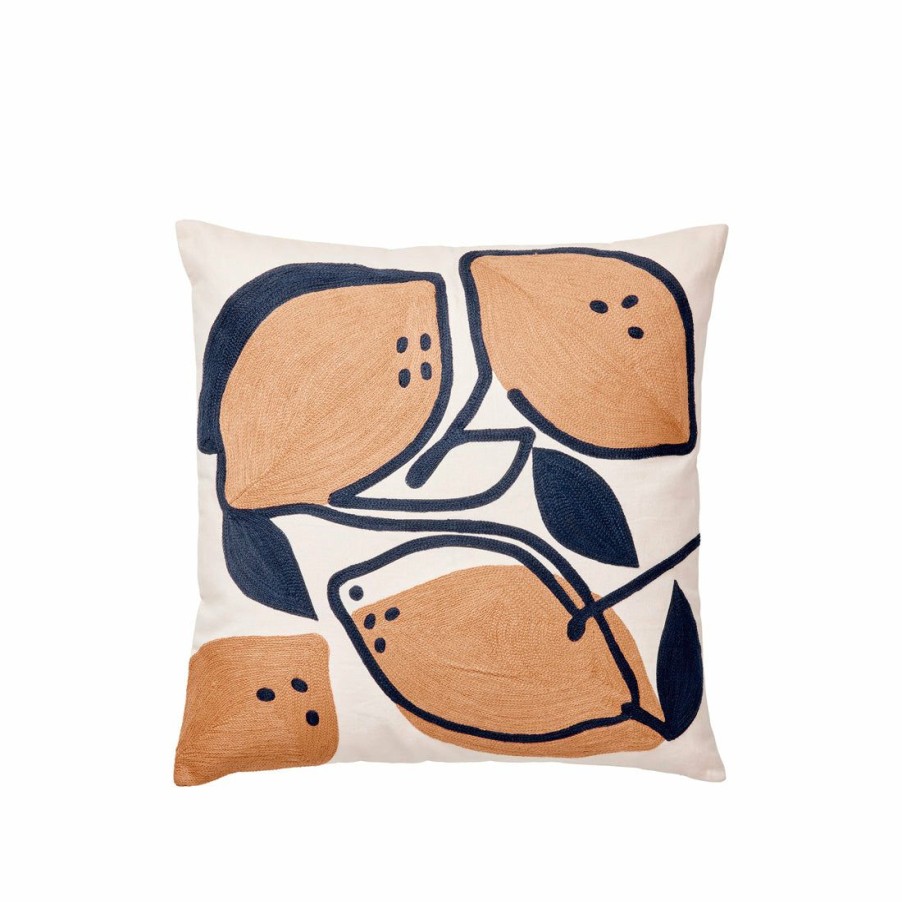 * Cushions & Throws | Low Price Limone Peach Powder Cushion