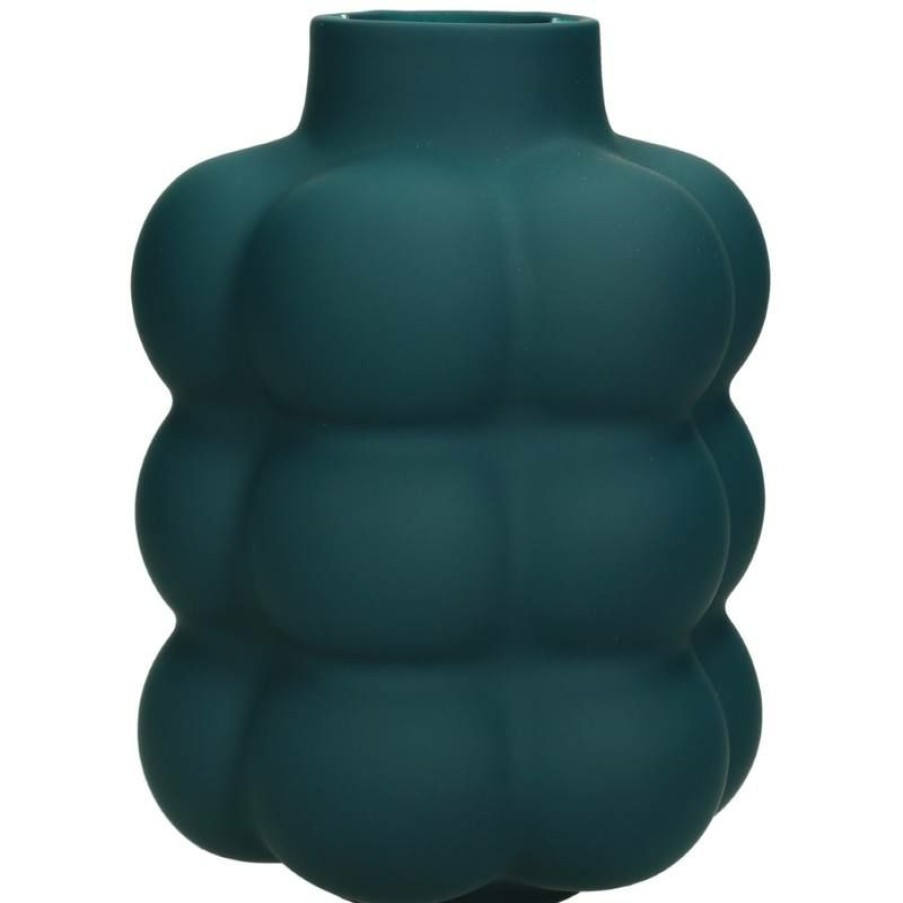 * Vases | Low Price Petrol Fine Earthenware Vase