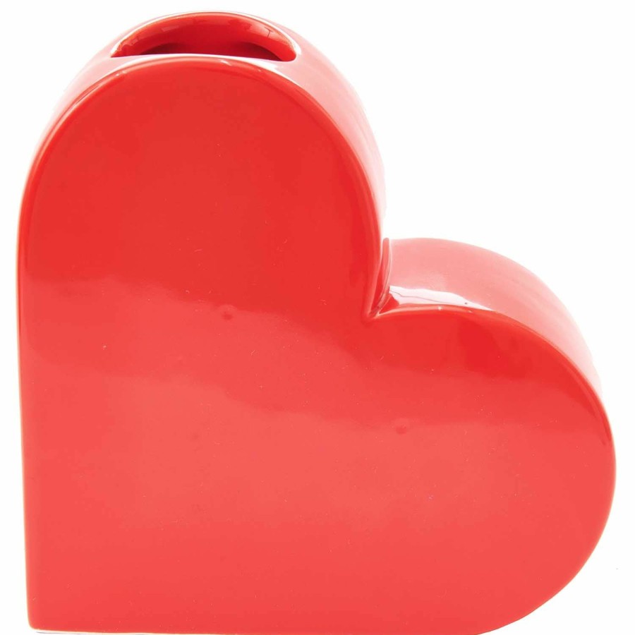 * Vases | Promotions Ceramic Heart Red Vase