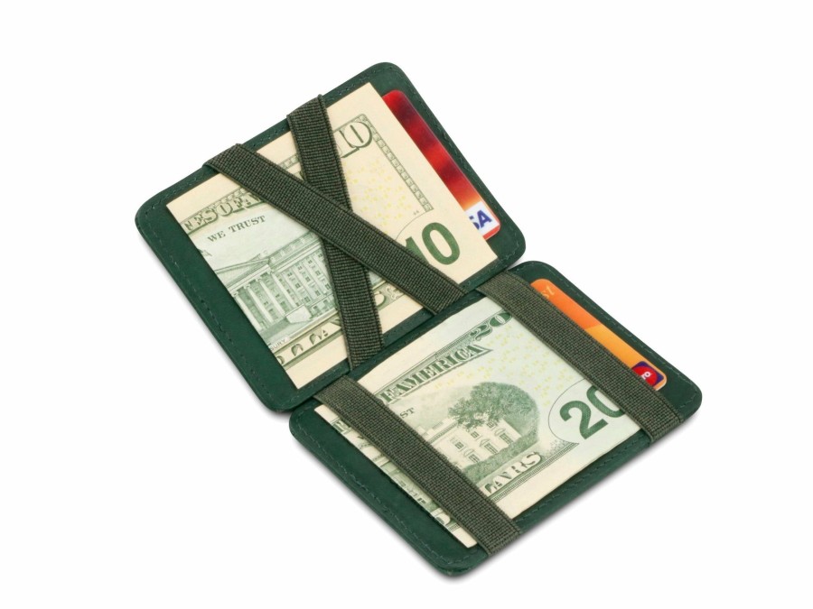 * Gents | Latest Fashion Green Magic Rfid Wallet