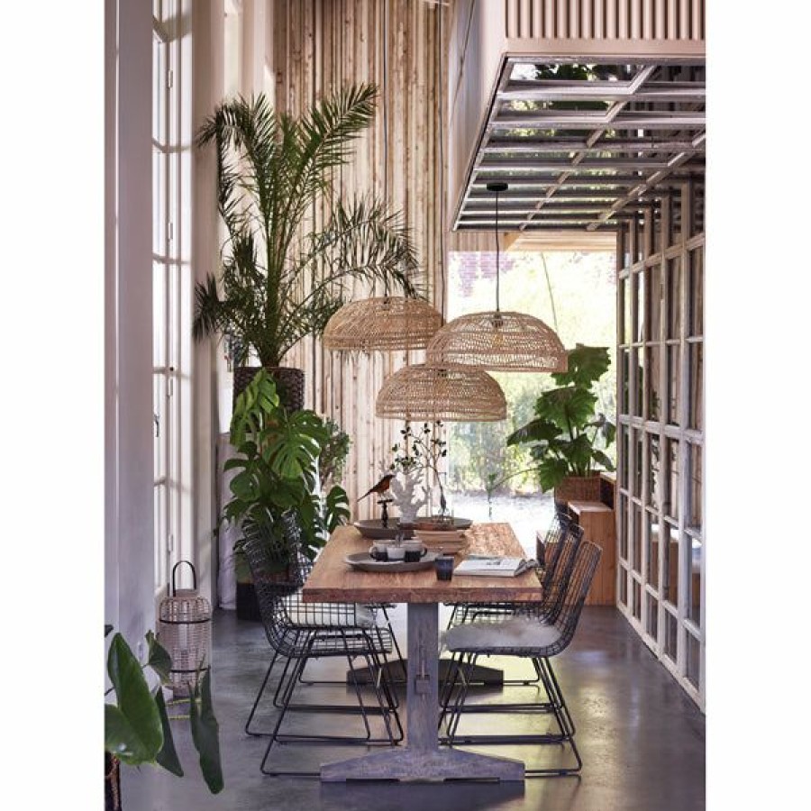 * Lighting | Best-Selling Natural Wicker Pendant Flat Lamp