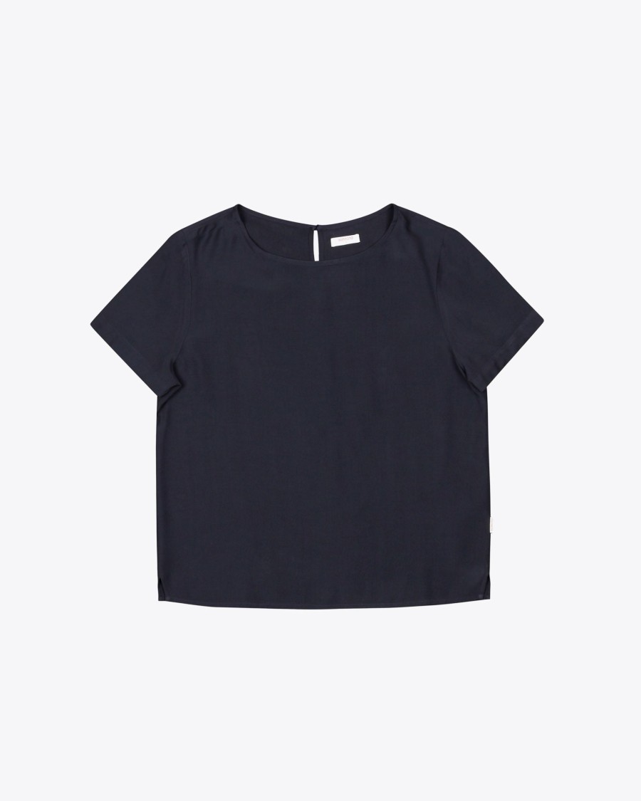 * T-Shirts & Blouses | New Arrivals Hella Navy Blue Blouse