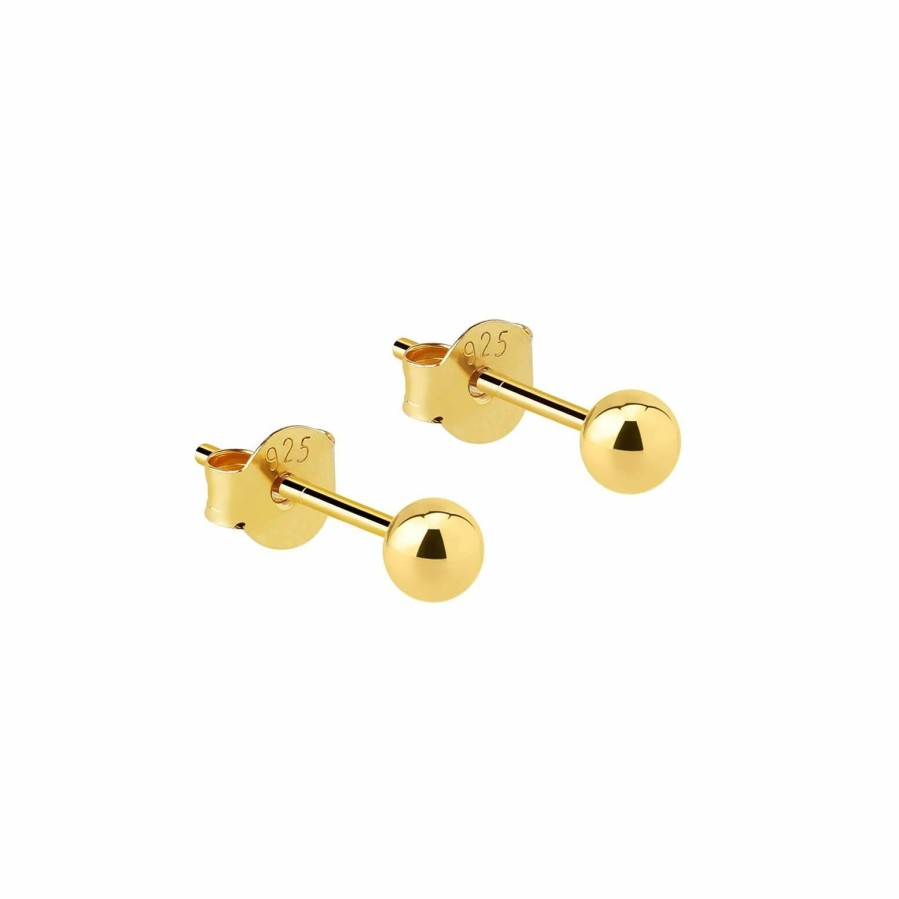 * Jewellery | Outlet Sale Gold Plated Classic Stud Earrings