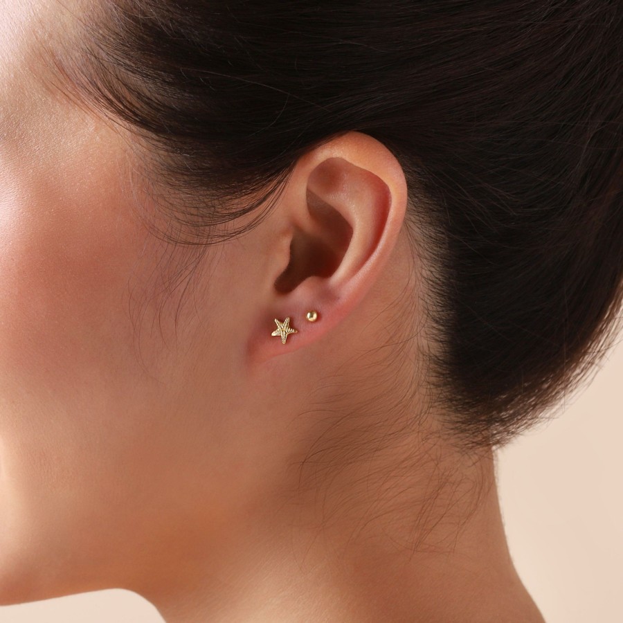 * Jewellery | Outlet Sale Gold Plated Classic Stud Earrings