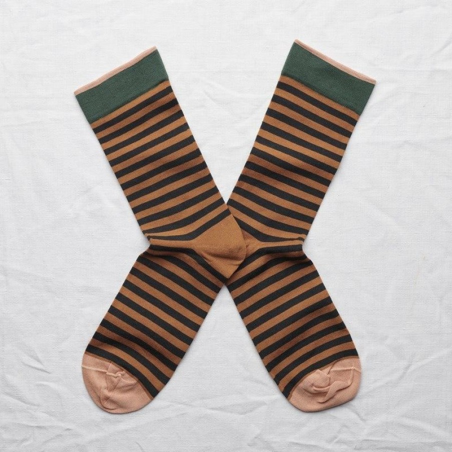 * Accessories | New Threads Rayure Caramel Socks