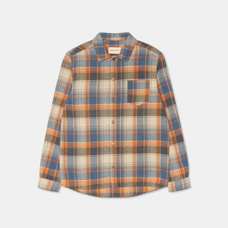 * Gents | Tendy Style Orange Casual Over Shirt