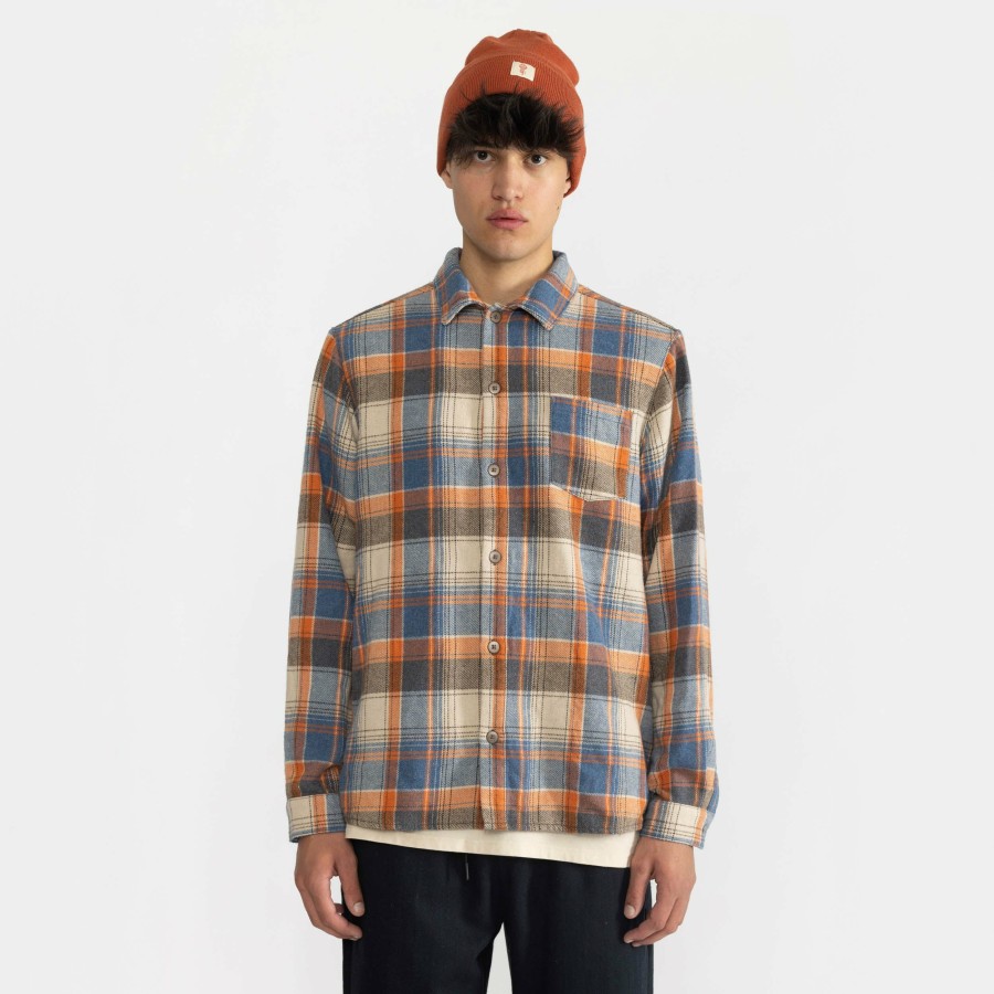 * Gents | Tendy Style Orange Casual Over Shirt