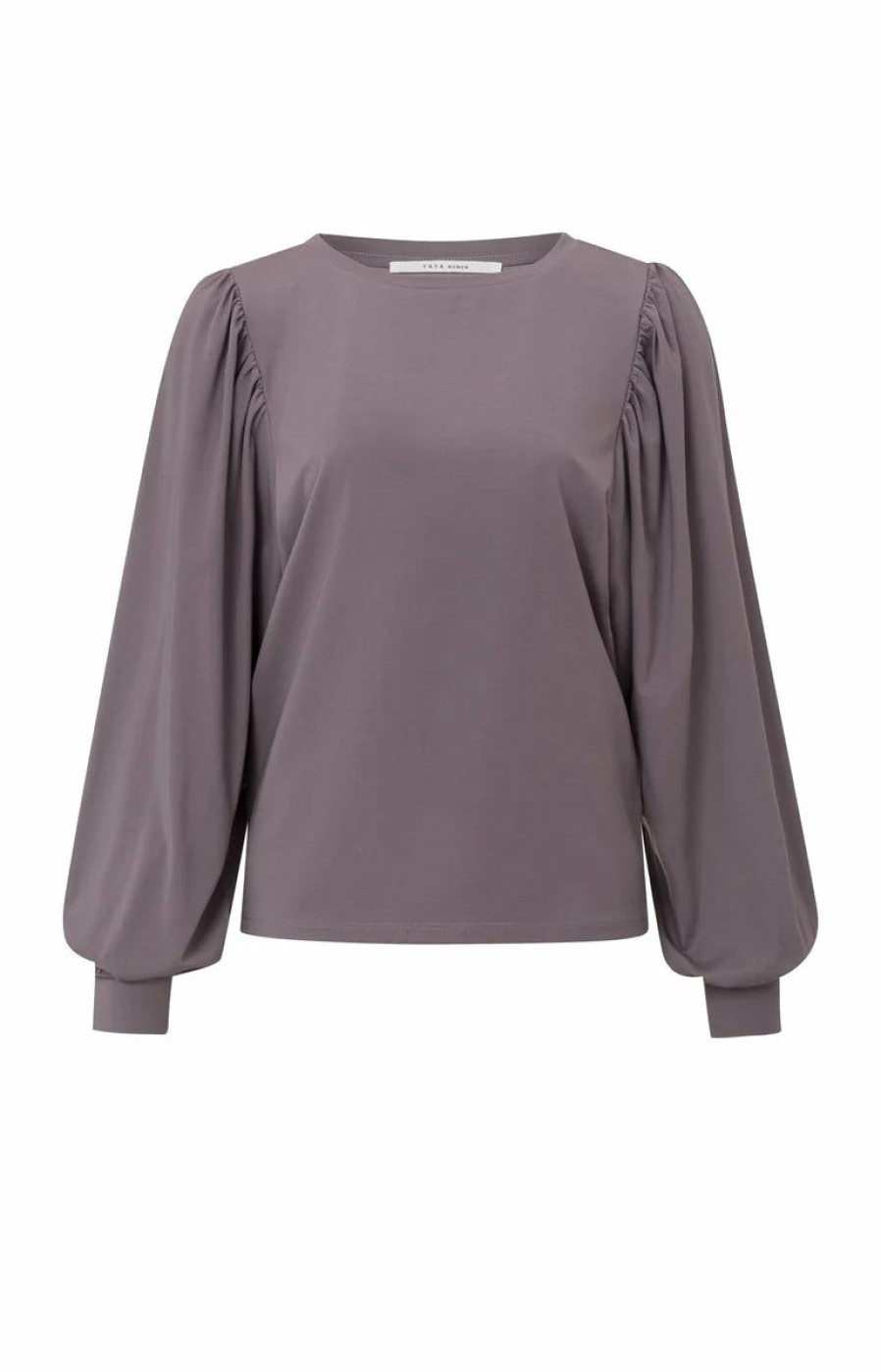 * T-Shirts & Blouses | New Arrivals Moonscape Purple Puff Sleeve Long Sleeve