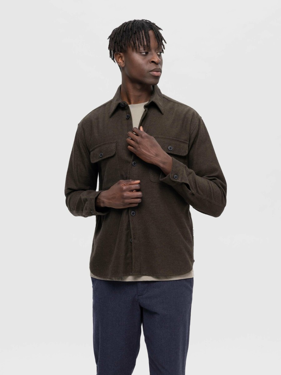 * Gents | Best Price Slhloosemason Forest Night Twill Over Shirt