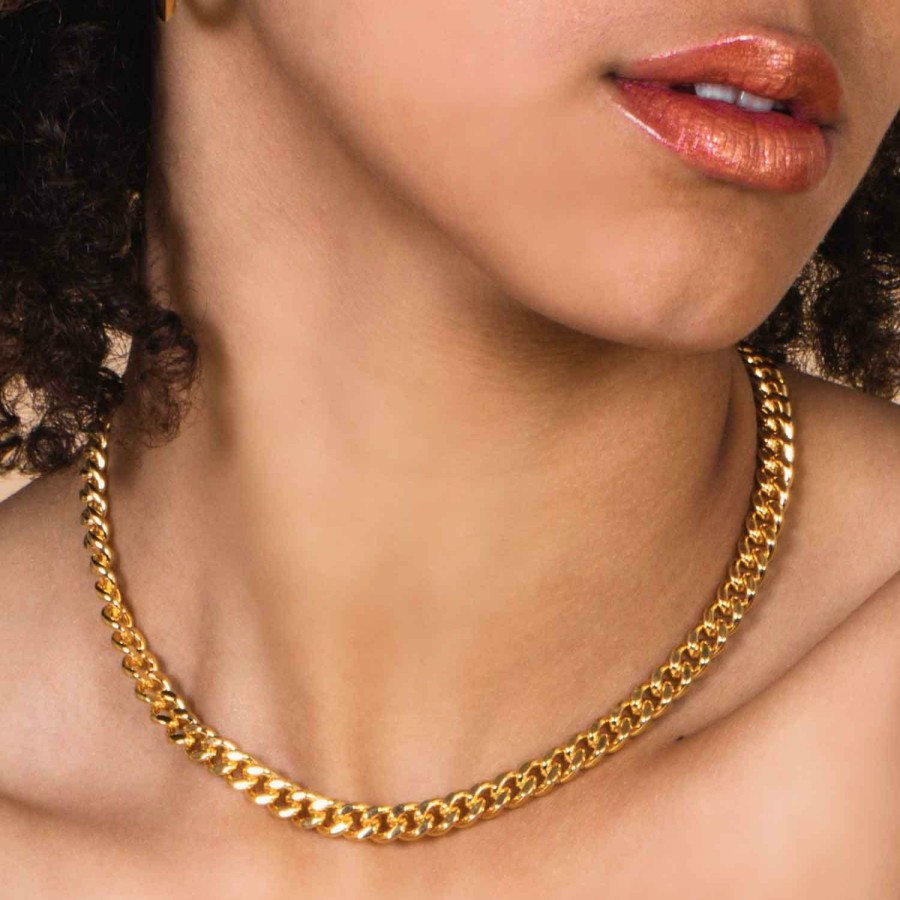 * Jewellery | Tendy Style Gold Plated Curb Chain Necklace