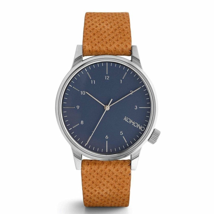 * Gents | Premium Blue Cognac Winston Watch