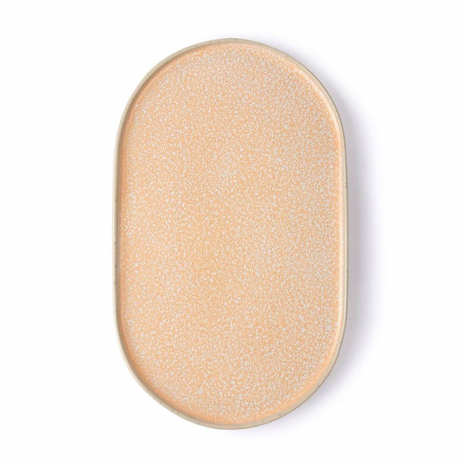 * Plates & Bowls | Promotions Peach Gallery Ceramics Oval Side Plate