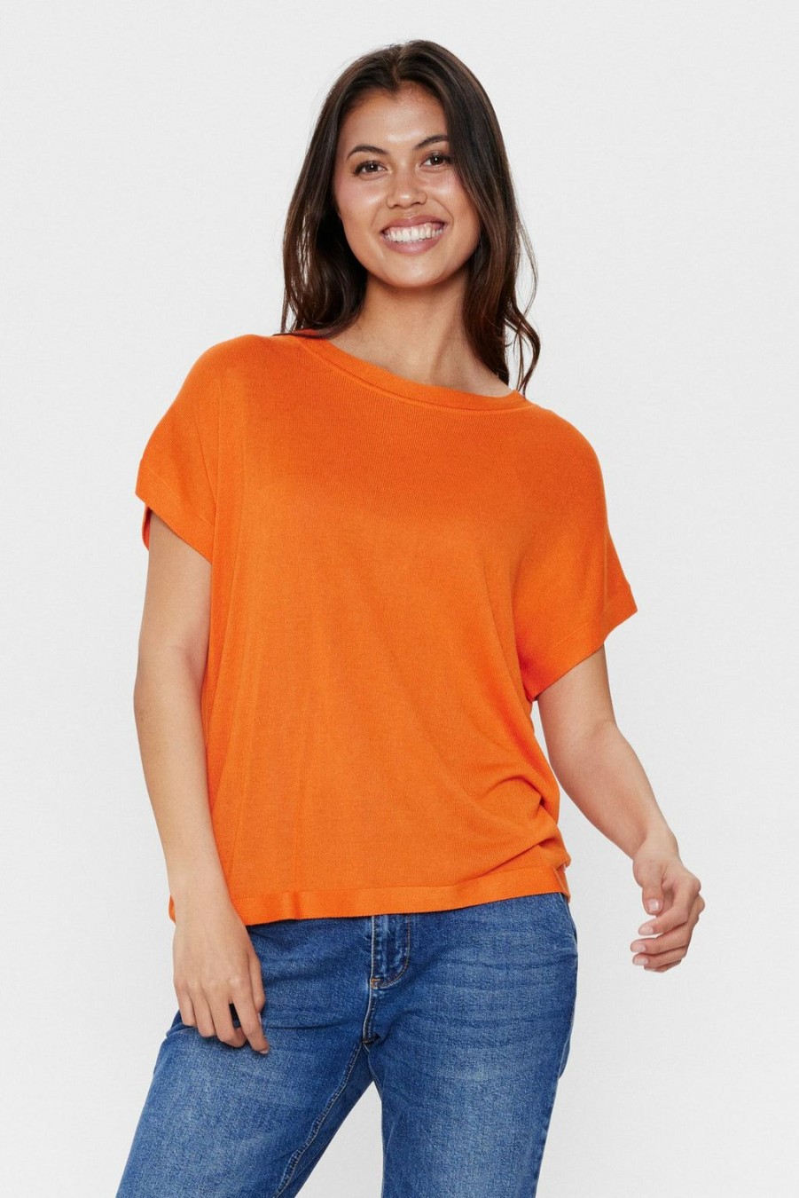 * Jumpers & Cardigans | Original Nudarlene Red Orange Jumper