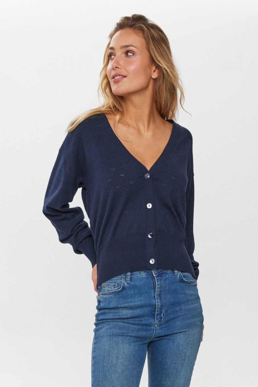 * Jumpers & Cardigans | Discount Online Nuedna Dark Sapphire Cardigan