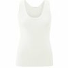 * T-Shirts & Blouses | Quick Delivery Wool White Round Neckline Rib Tank Top