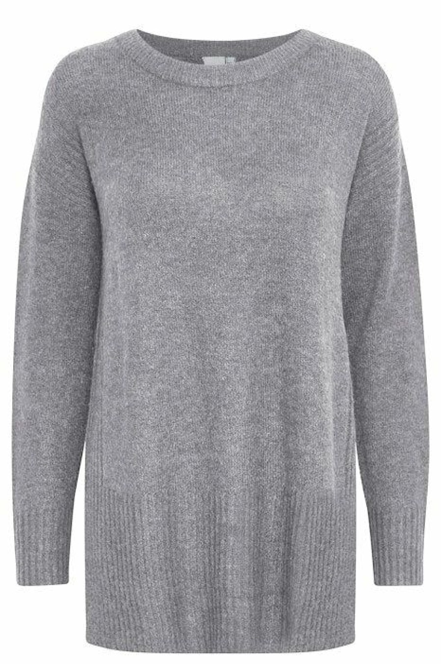 * Jumpers & Cardigans | Top Selling Ihkamara Grey Melange Long Jumper