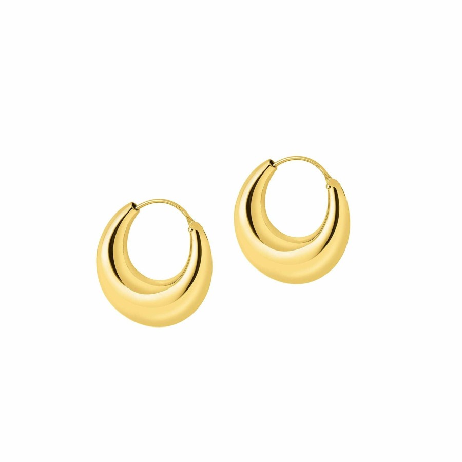 * Jewellery | Low Price Gold Plated Bold Hoop Earrings