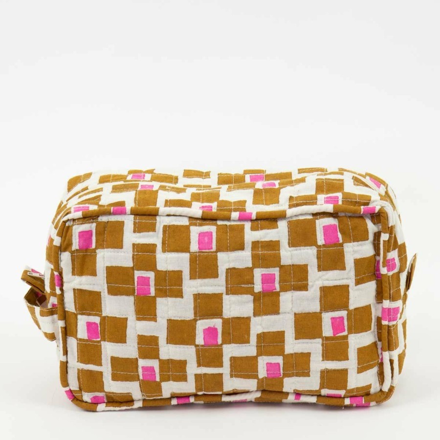 * Bath & Beauty | High Quality Medium Mustard Ceris Couple Toiletry Bag