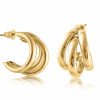 * Jewellery | Clearance Gold Turbular Plated Brass Earring