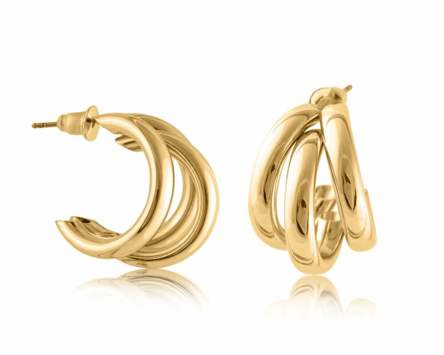 * Jewellery | Clearance Gold Turbular Plated Brass Earring