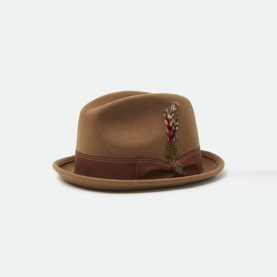 * Gents | Official Gain Washed Copper Fedora Hat