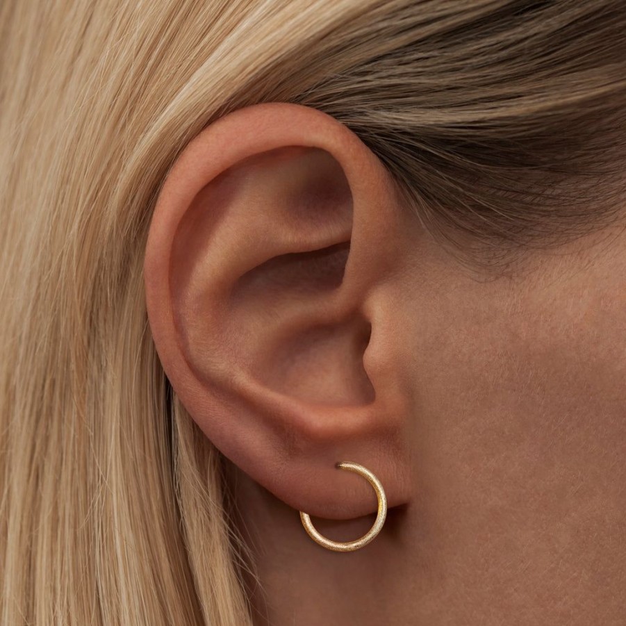 * Jewellery | Latest Fashion Small Gold Plated Non Hoops Earring Set Of 2