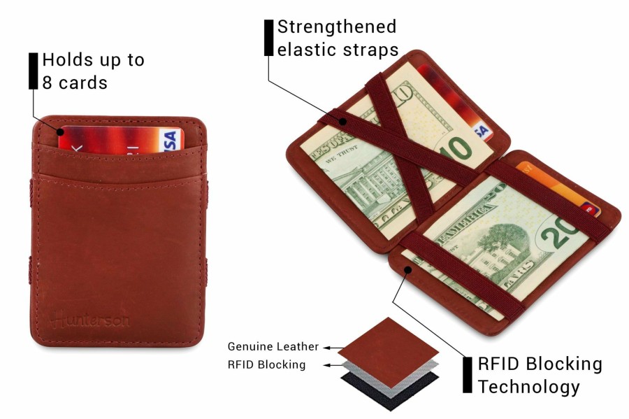 * Gents | New Arrivals Burgundy Magic Rfid Wallet