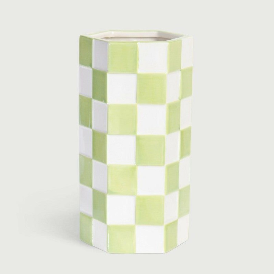 * Vases | Discount Store Mint Vichy Vase