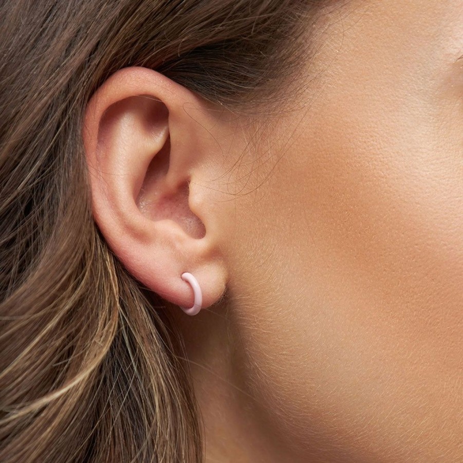 * Jewellery | Promotions Light Pink Color Hoop Earring