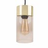 * Lighting | High Quality Gold Plated Warm Grey Lax Pendant Lamp