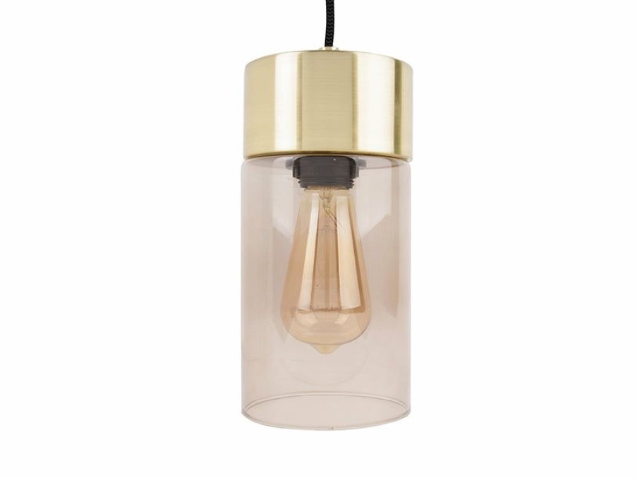 * Lighting | High Quality Gold Plated Warm Grey Lax Pendant Lamp