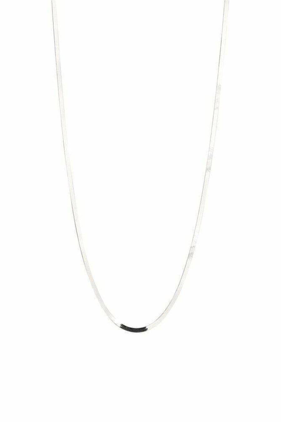 * Jewellery | Latest Fashion Silver Flat Link Necklace