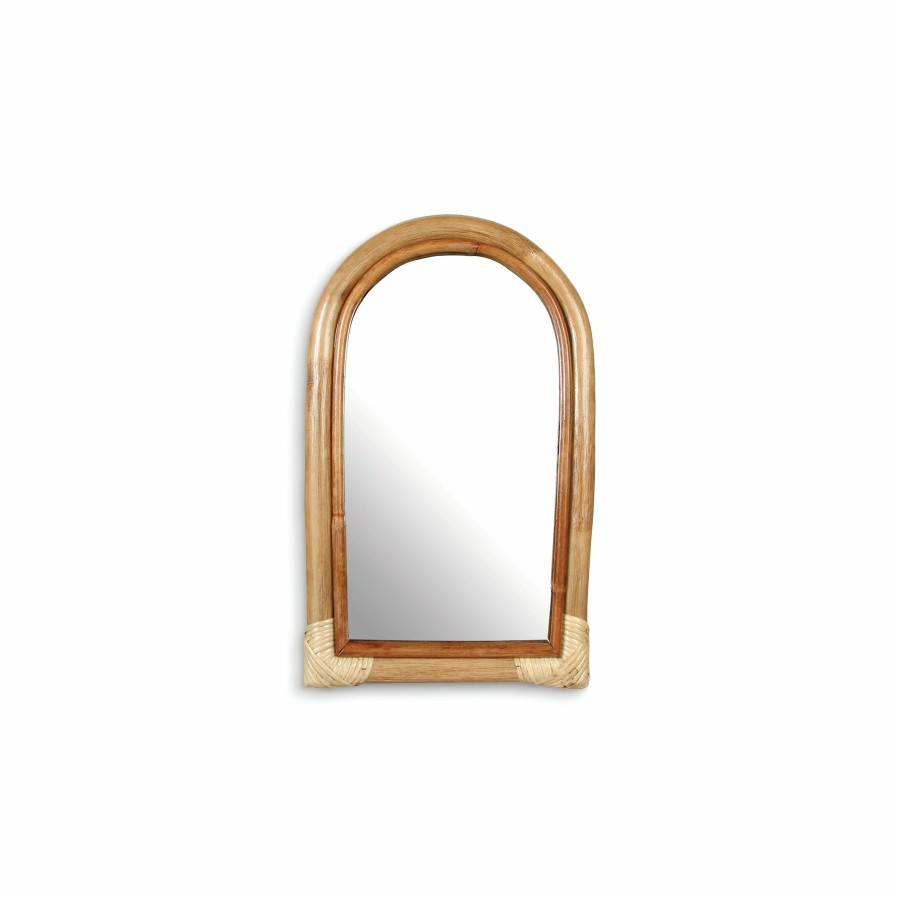 * Mirror | Tendy Style Small Bamboo Arch Mirror