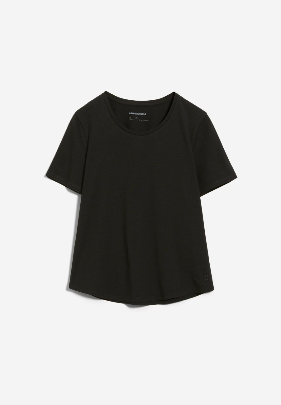 * T-Shirts & Blouses | Less Expensive Minaa Black T-Shirt