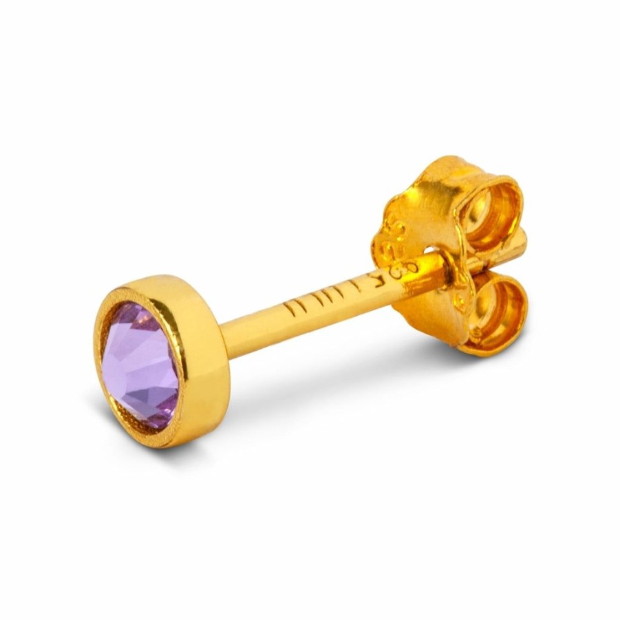 * Jewellery | Quick Delivery Violet Crystal Bling Ear Stud