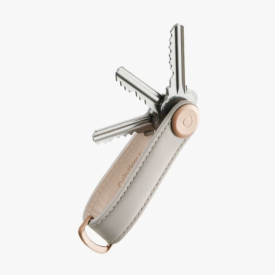 * Gents | Best Sellers Orbitkey 2.0 Stone Grey Leather Key Organiser