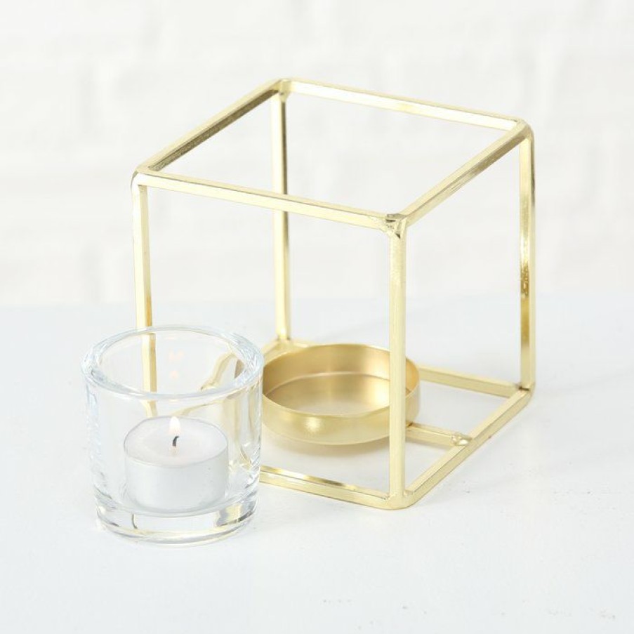 * Candle Holder | Large Choice Pazo Small Gold Square Candle Holder